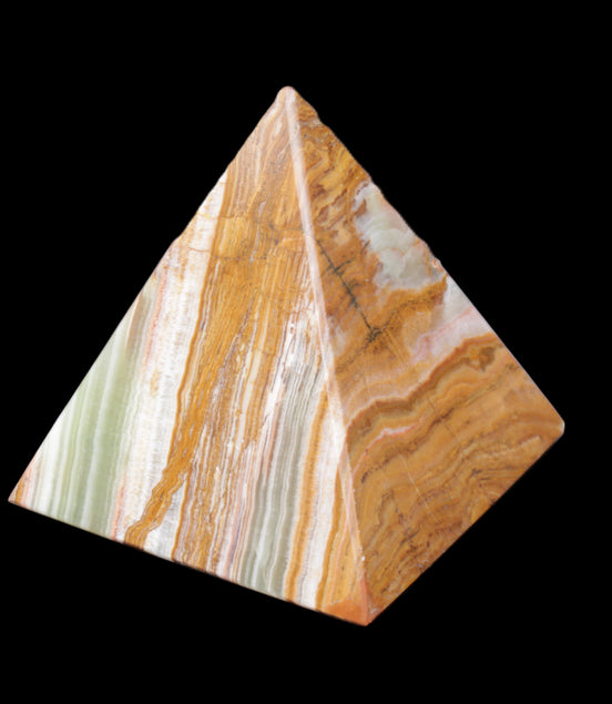 Afghan Jade pyramid 100*100*110mm 1000g in sunlight - Rocks and Things Store