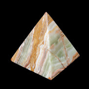 Afghan Jade pyramid 100*100*110mm 1000g in sunlight - Rocks and Things Store