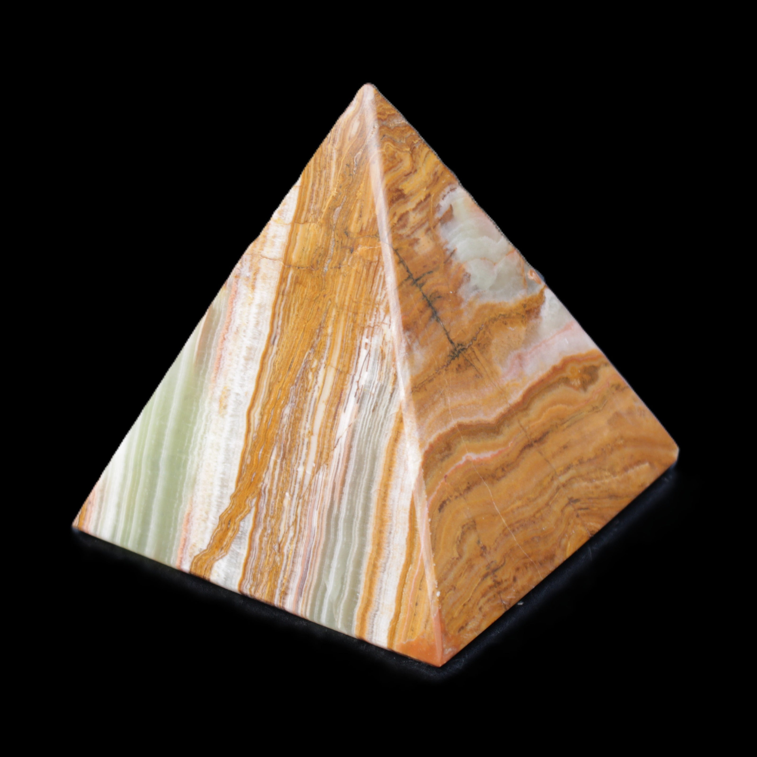 Afghan Jade pyramid 100*100*110mm 1000g in sunlight - Rocks and Things Store