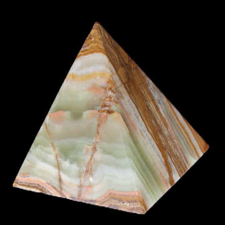 Afghan Jade pyramid 100*100*110mm 1000g in sunlight - Rocks and Things Store