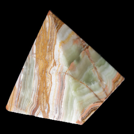 Afghan Jade pyramid 100*100*110mm 1000g in sunlight - Rocks and Things Store