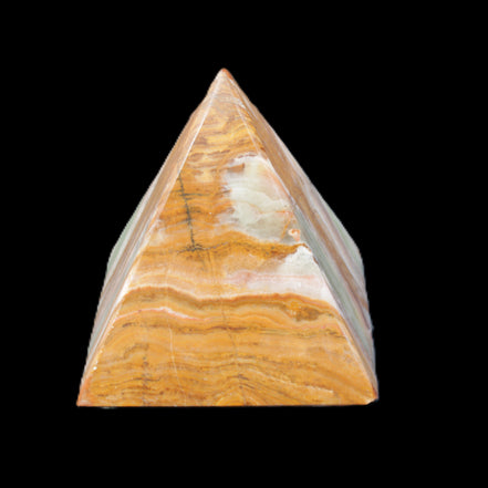 Afghan Jade pyramid 100*100*110mm 1000g in sunlight - Rocks and Things Store