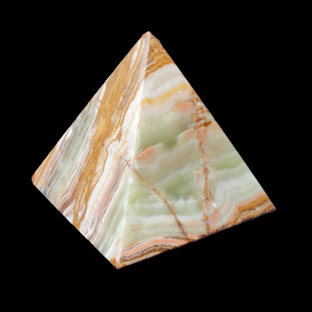 Afghan Jade pyramid 100*100*110mm 1000g in sunlight - Rocks and Things Store