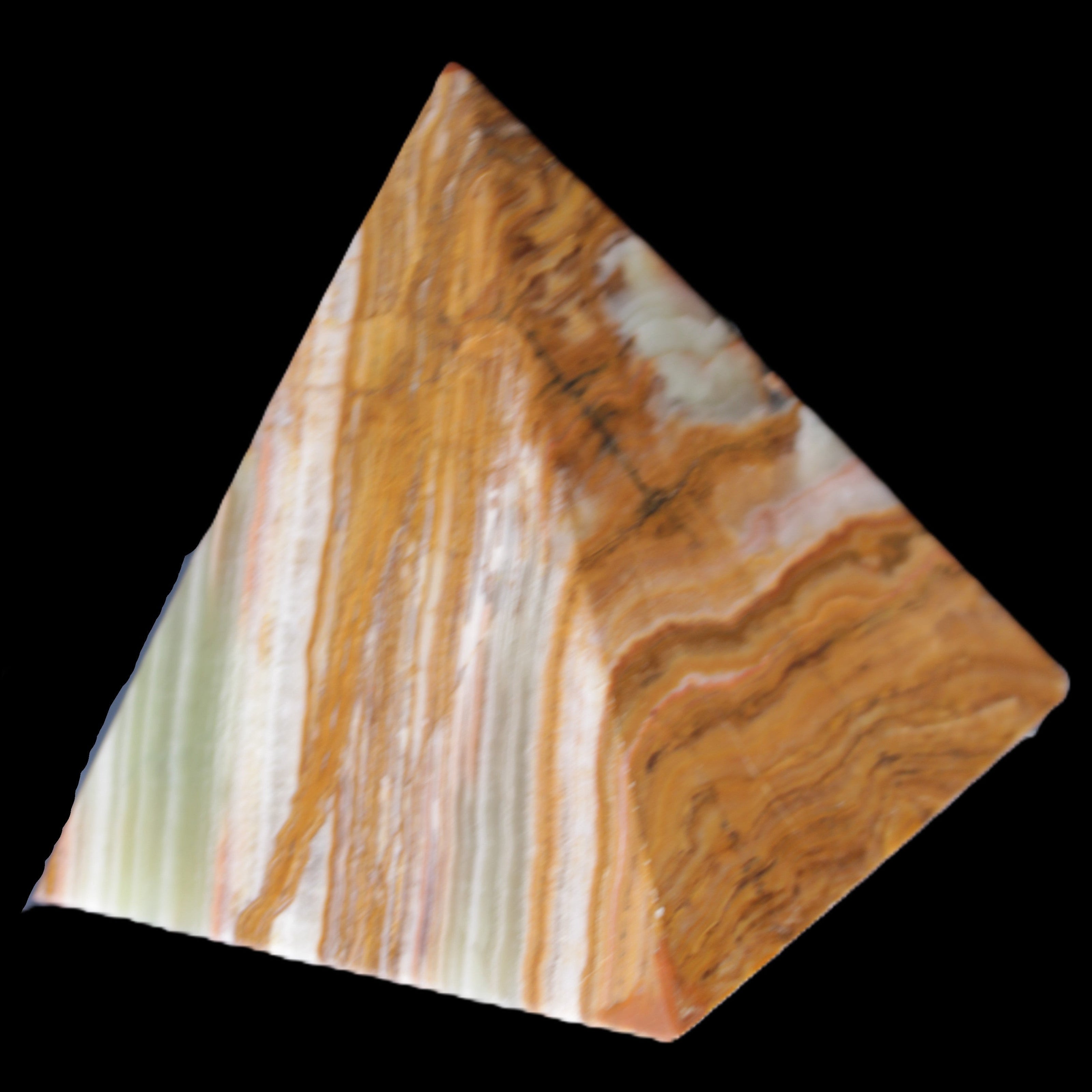 Afghan Jade pyramid 100*100*110mm 1000g in sunlight - Rocks and Things Store