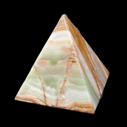 Afghan Jade pyramid 100*100*110mm 1000g in sunlight - Rocks and Things Store