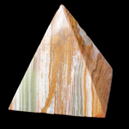 Afghan Jade pyramid 100*100*110mm 1000g in sunlight - Rocks and Things Store