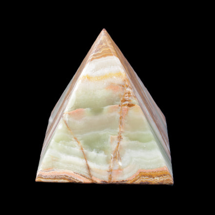 Afghan Jade pyramid 100*100*110mm 1000g in sunlight - Rocks and Things Store