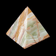 Afghan Jade pyramid 100*100*110mm 1000g in sunlight - Rocks and Things Store