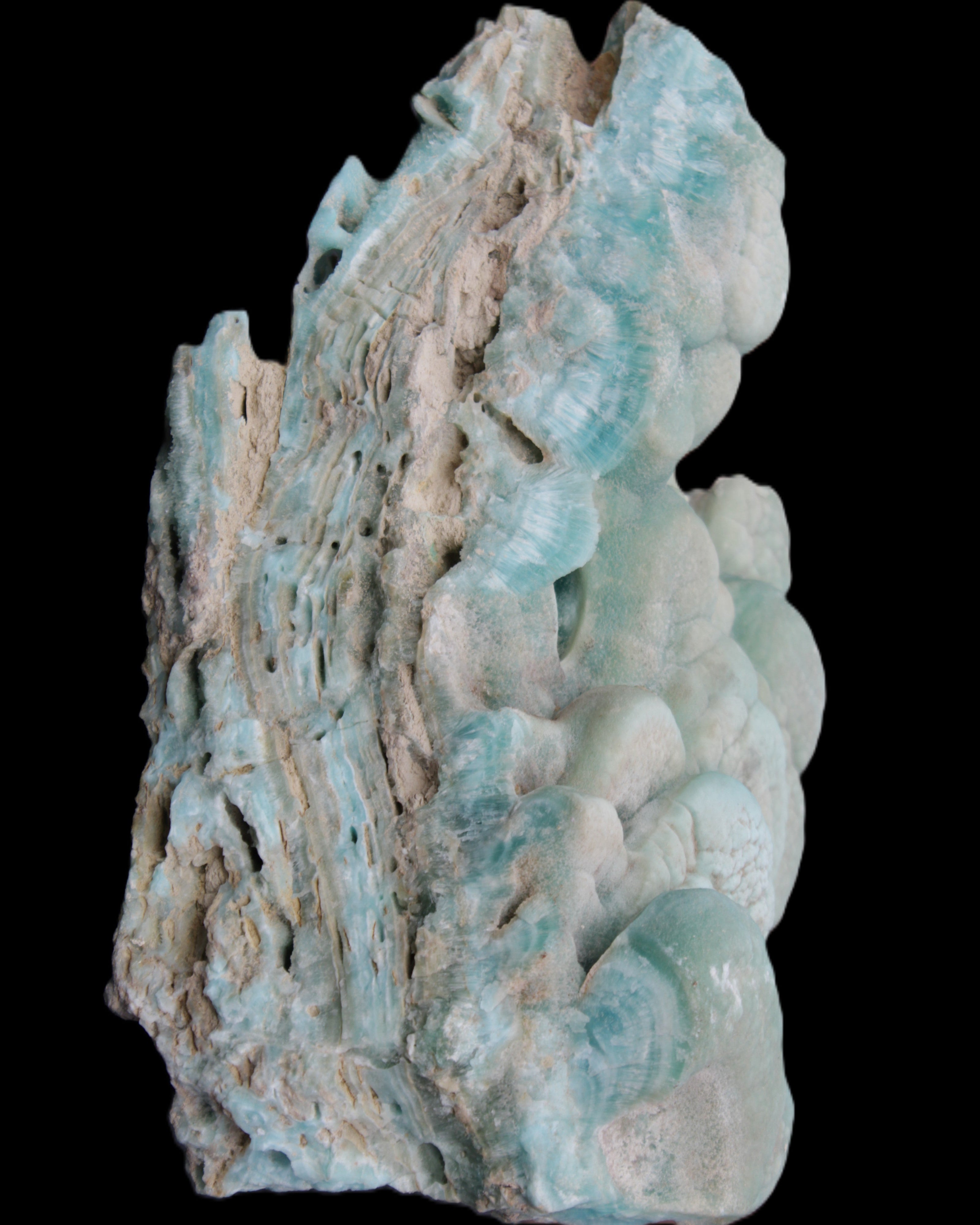 Massive Blue Aragonite specimen 238*150*110mm 4500g in sunlight - Rocks and Things Store