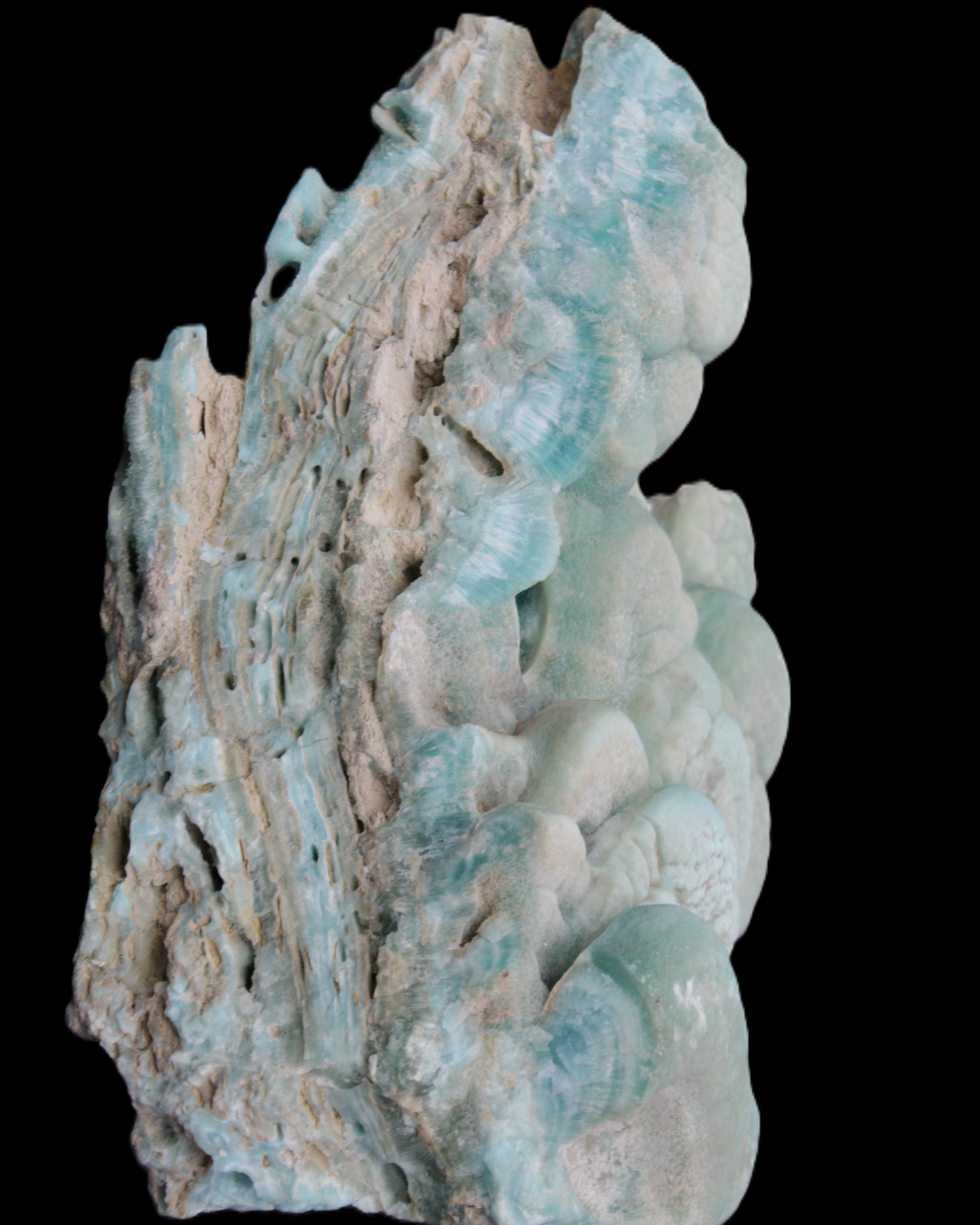 Massive Blue Aragonite specimen 238*150*110mm 4500g in sunlight - Rocks and Things Store
