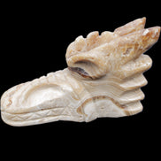 Chocolate Calcite dragon head 40*72*118mm 461g in sunlight - Rocks and Things Store