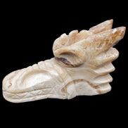 Chocolate Calcite dragon head 40*72*118mm 461g in sunlight - Rocks and Things Store