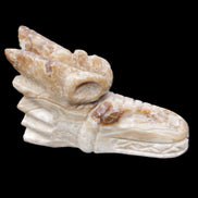 Chocolate Calcite dragon head 40*72*118mm 461g in sunlight - Rocks and Things Store