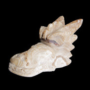 Chocolate Calcite dragon head 40*72*118mm 461g in sunlight - Rocks and Things Store