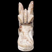 Chocolate Calcite dragon head 40*72*118mm 461g in sunlight - Rocks and Things Store