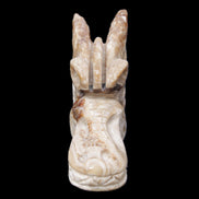 Chocolate Calcite dragon head 40*72*118mm 461g in sunlight - Rocks and Things Store