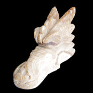 Chocolate Calcite dragon head 40*72*118mm 461g in sunlight - Rocks and Things Store