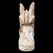 Chocolate Calcite dragon head 40*72*118mm 461g in sunlight - Rocks and Things Store