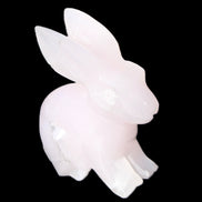 Mangano Calcite bunny 76*36*100mm 396g in sunlight - Rocks and Things Store