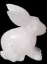Mangano Calcite bunny 76*36*100mm 396g in sunlight - Rocks and Things Store