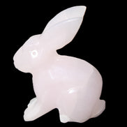 Mangano Calcite bunny 76*36*100mm 396g in sunlight - Rocks and Things Store
