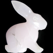 Mangano Calcite bunny 76*36*100mm 396g in sunlight - Rocks and Things Store