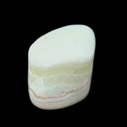 Pistachio Calcite tumbled stone 25-40mm 20-31g in sunlight - Rocks and Things Store