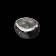 Polished Silver Obsidian stone 24-31mm 17-20g in sunshine - Rocks and Things Store
