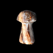 Chocolate Calcite mushroom 32-35mm 11-15g in sunlight - Rocks and Things Store