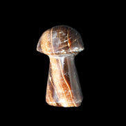 Chocolate Calcite mushroom 32-35mm 11-15g in sunlight - Rocks and Things Store