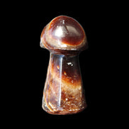 Chocolate Calcite Mushroom 32-35mm 14-18g in sunlight - Rocks and Things Store