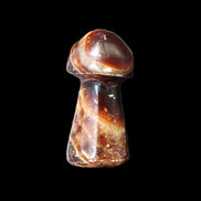 Chocolate Calcite Mushroom 32-35mm 14-18g in sunlight - Rocks and Things Store