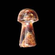 Chocolate Calcite mushroom 32-35mm 11-15g in sunlight - Rocks and Things Store