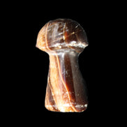 Chocolate Calcite mushroom 32-35mm 11-15g in sunlight - Rocks and Things Store