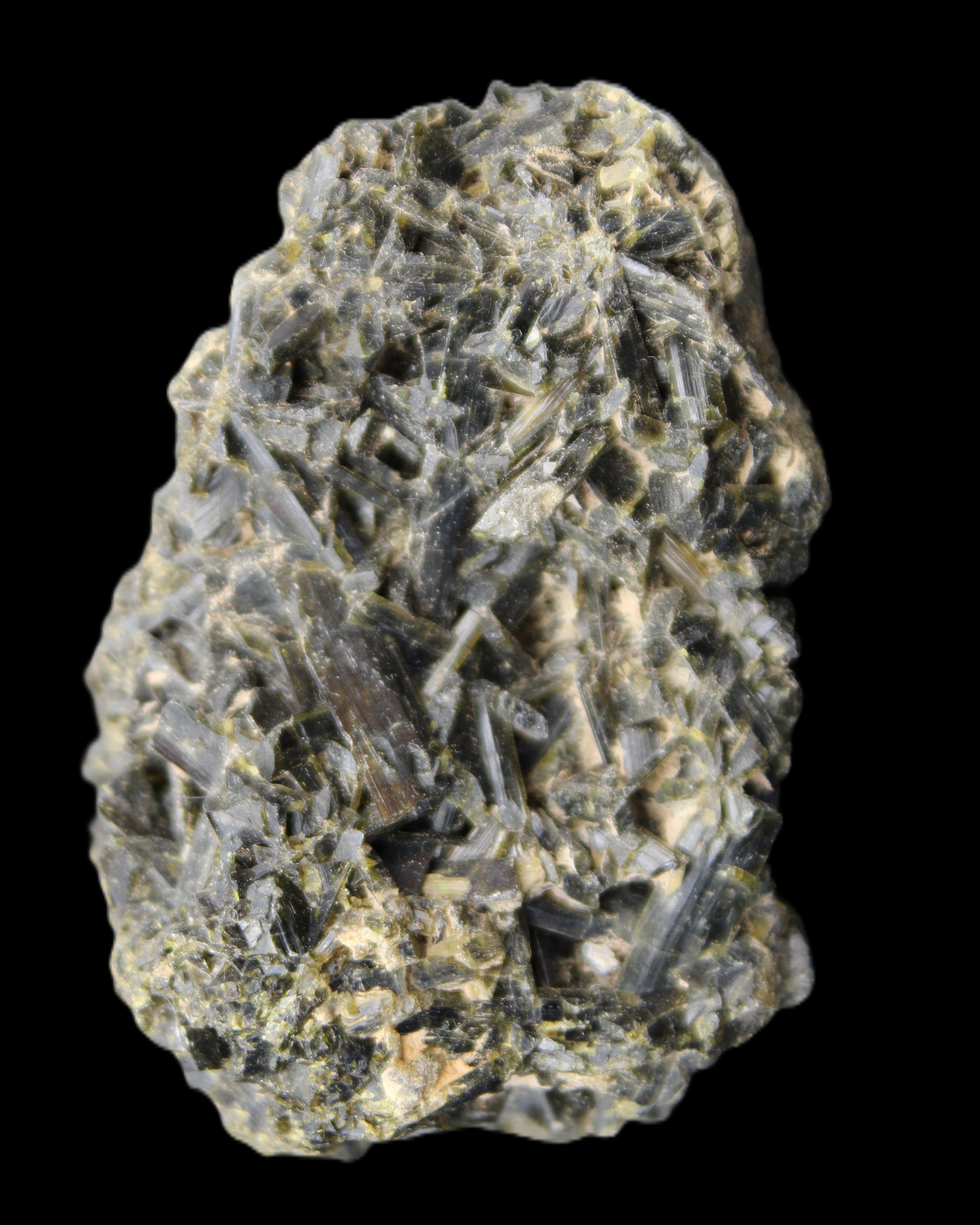 Epidote cluster specimen 80*50*42mm 181g in sunlight - Rocks and Things Store