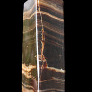 Chocolate Calcite obelisk 120*40*30mm 359g in sunlight - Rocks and Things Store
