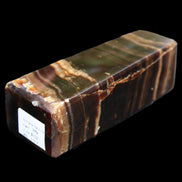 Chocolate Calcite obelisk 120*40*30mm 359g in sunlight - Rocks and Things Store