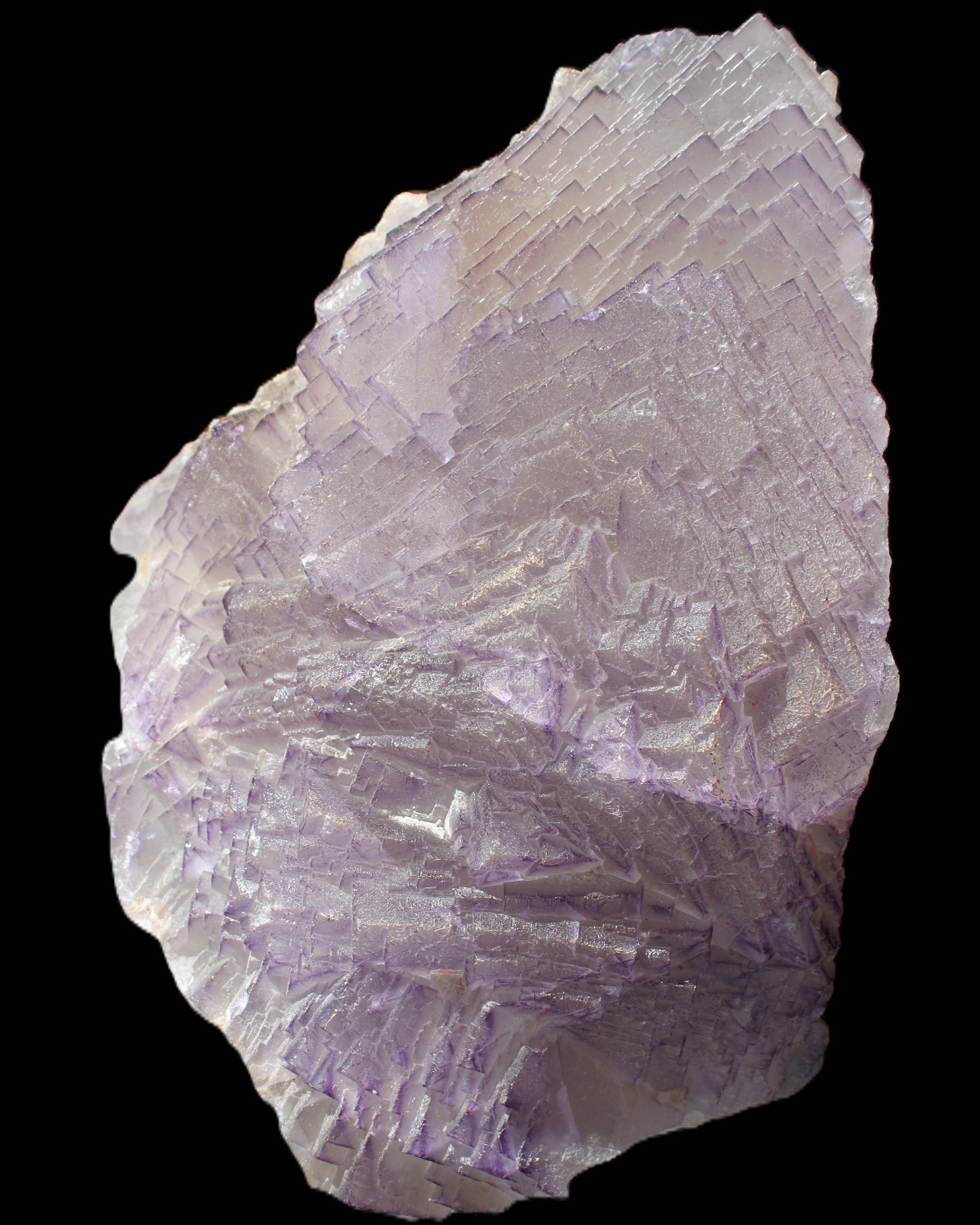 Stepped Clear, Blue and Purple Fluorite cluster 185*135*79mm 1349g in sunlight - Rocks and Things Store