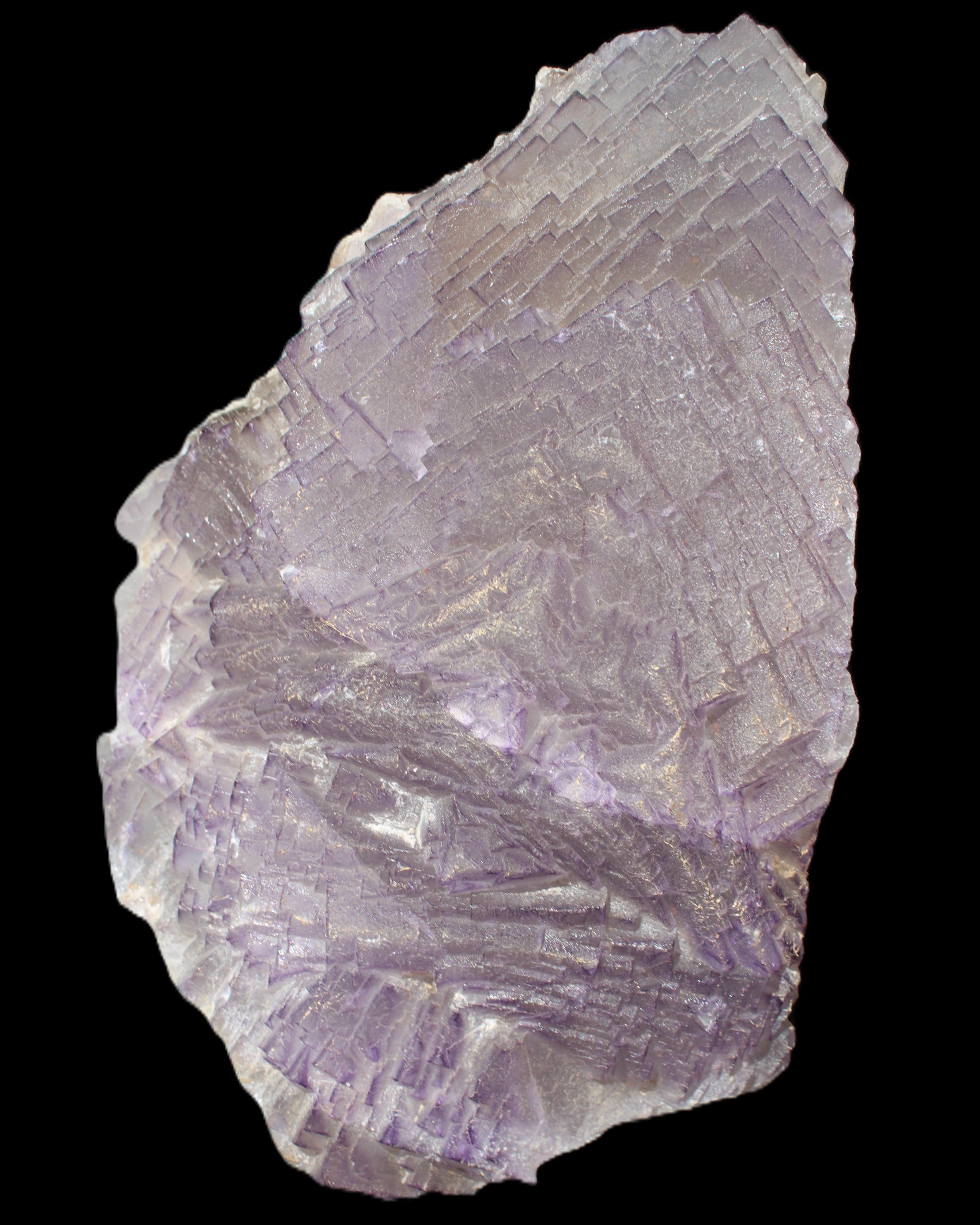 Stepped Clear, Blue and Purple Fluorite cluster 185*135*79mm 1349g in sunlight - Rocks and Things Store