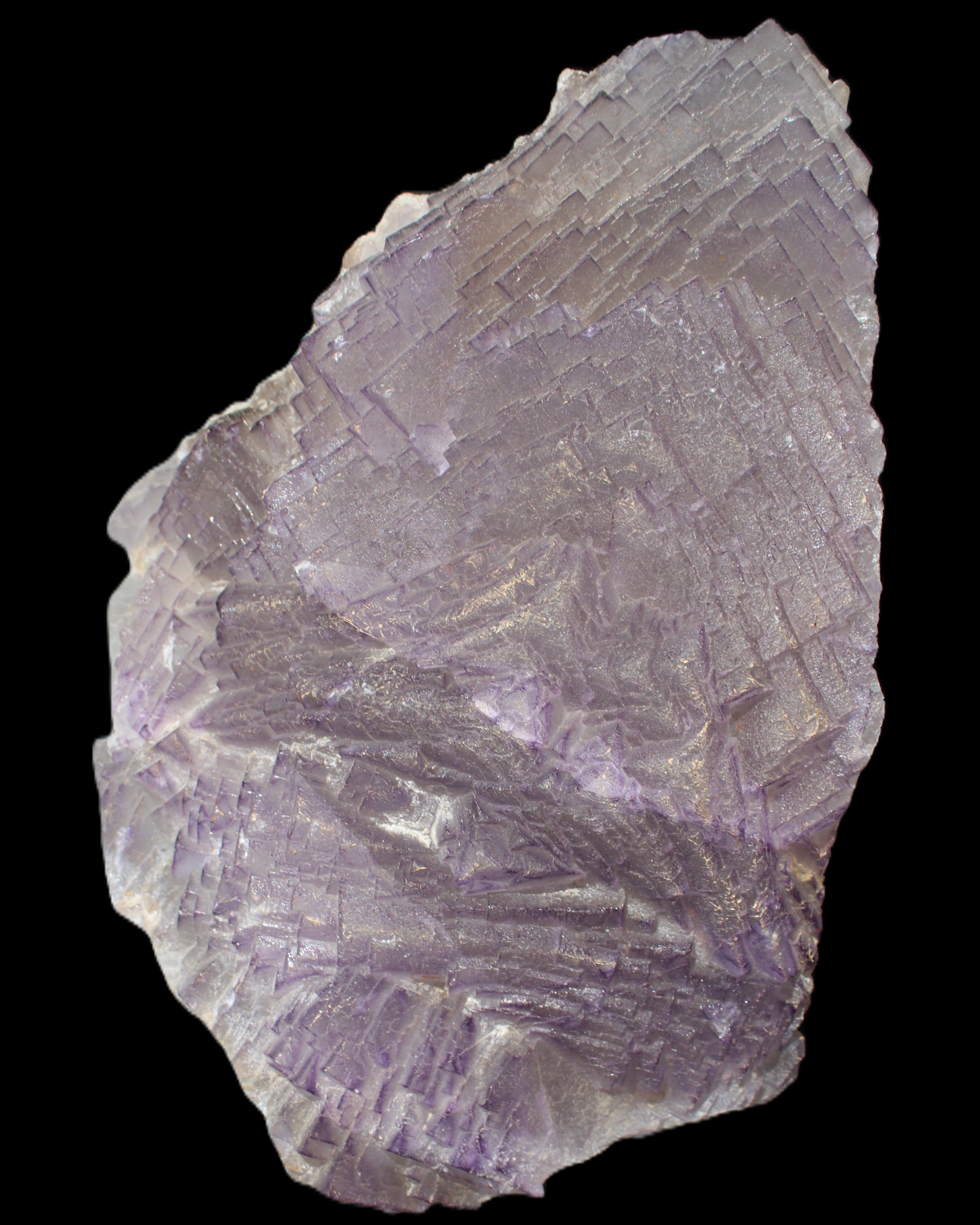 Stepped Clear, Blue and Purple Fluorite cluster 185*135*79mm 1349g in sunlight - Rocks and Things Store
