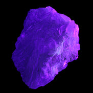 Stepped Clear, Blue and Purple Fluorite cluster 185*135*79mm 1349g in UV light - Rocks and Things Store