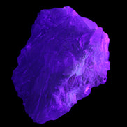 Stepped Clear, Blue and Purple Fluorite cluster 185*135*79mm 1349g in UV light - Rocks and Things Store