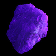 Stepped Clear, Blue and Purple Fluorite cluster 185*135*79mm 1349g in UV light - Rocks and Things Store