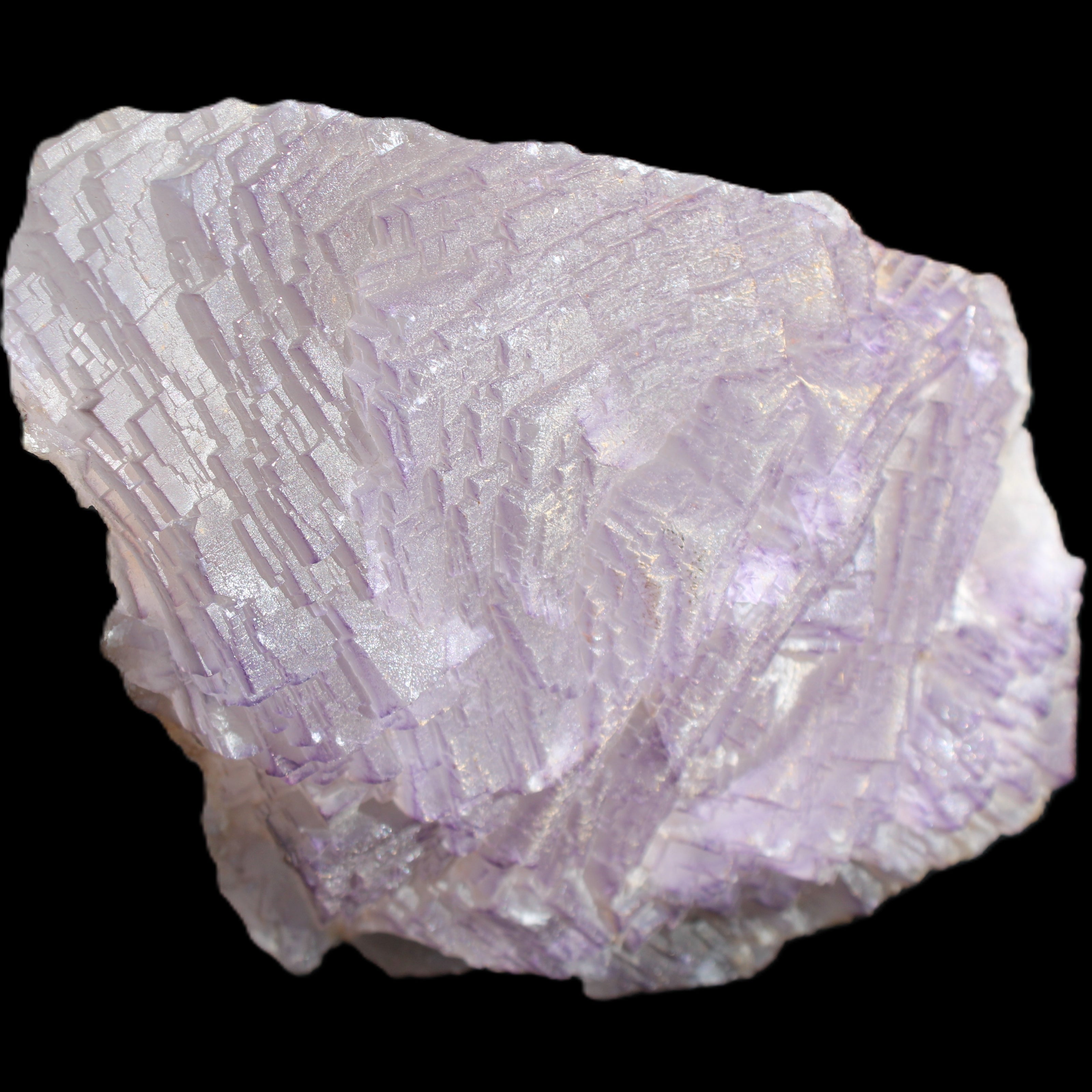 Stepped Clear, Blue and Purple Fluorite cluster 185*135*79mm 1349g in sunlight - Rocks and Things Store