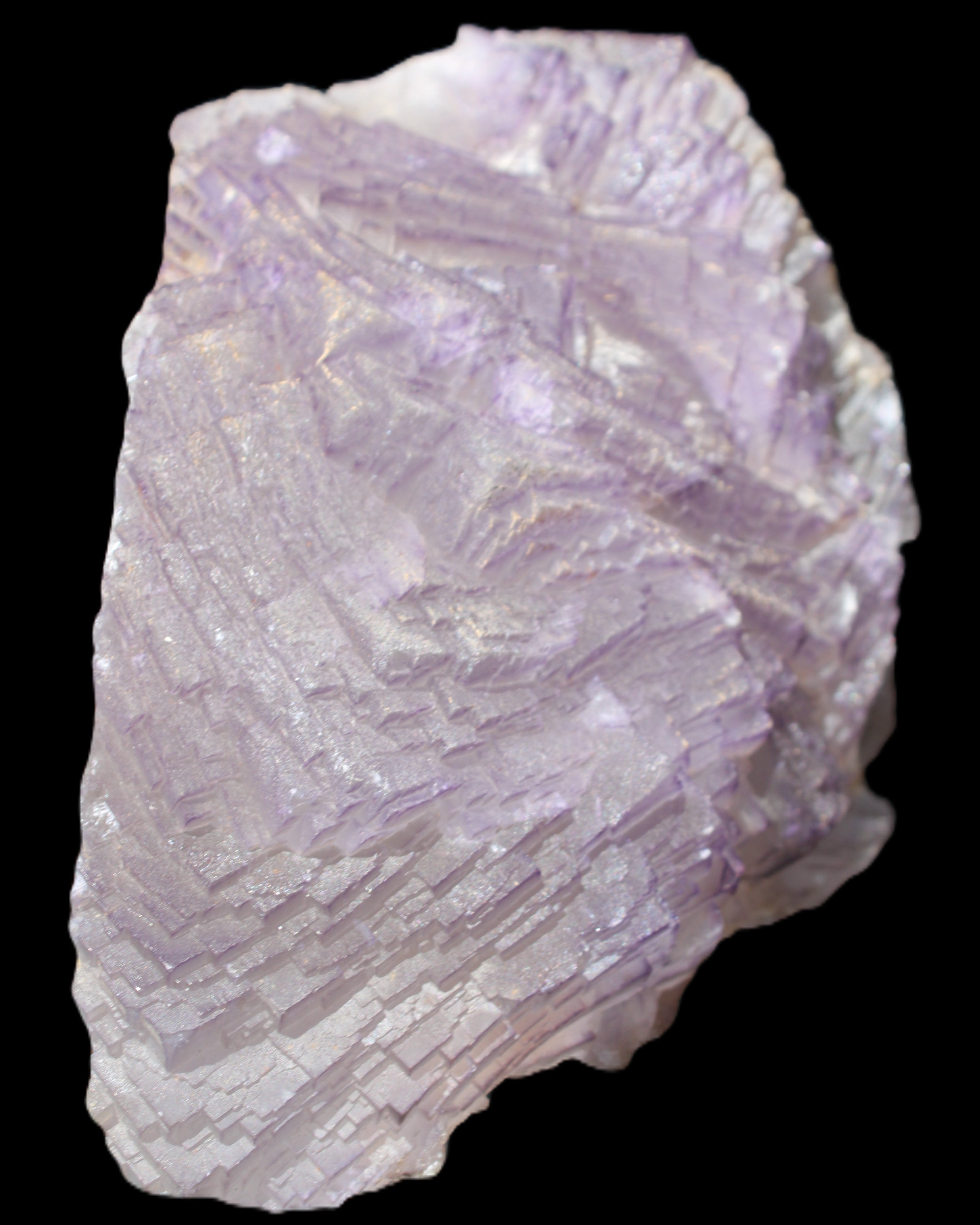 Stepped Clear, Blue and Purple Fluorite cluster 185*135*79mm 1349g in sunlight - Rocks and Things Store