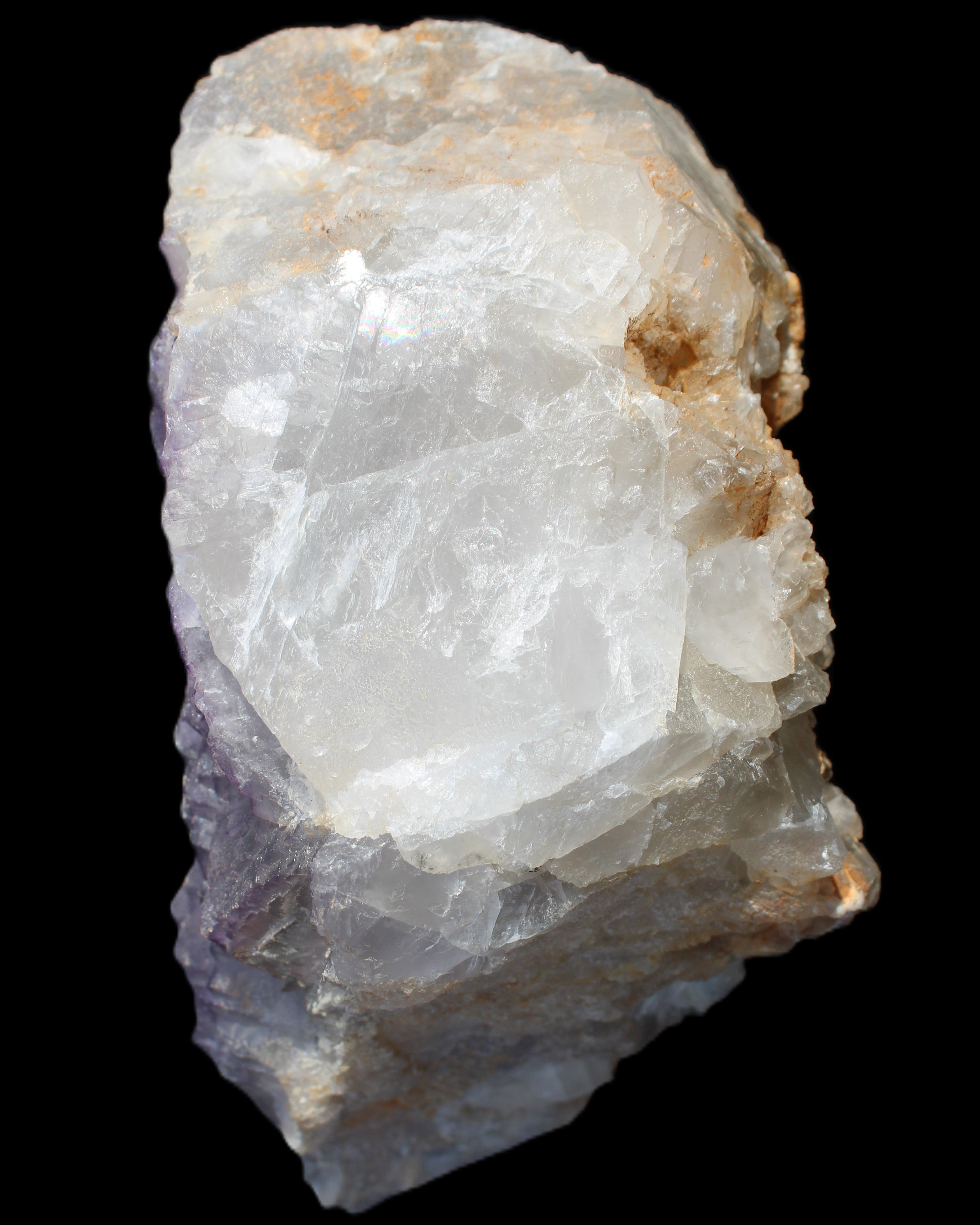 Stepped Clear, Blue and Purple Fluorite cluster 185*135*79mm 1349g in sunlight - Rocks and Things Store