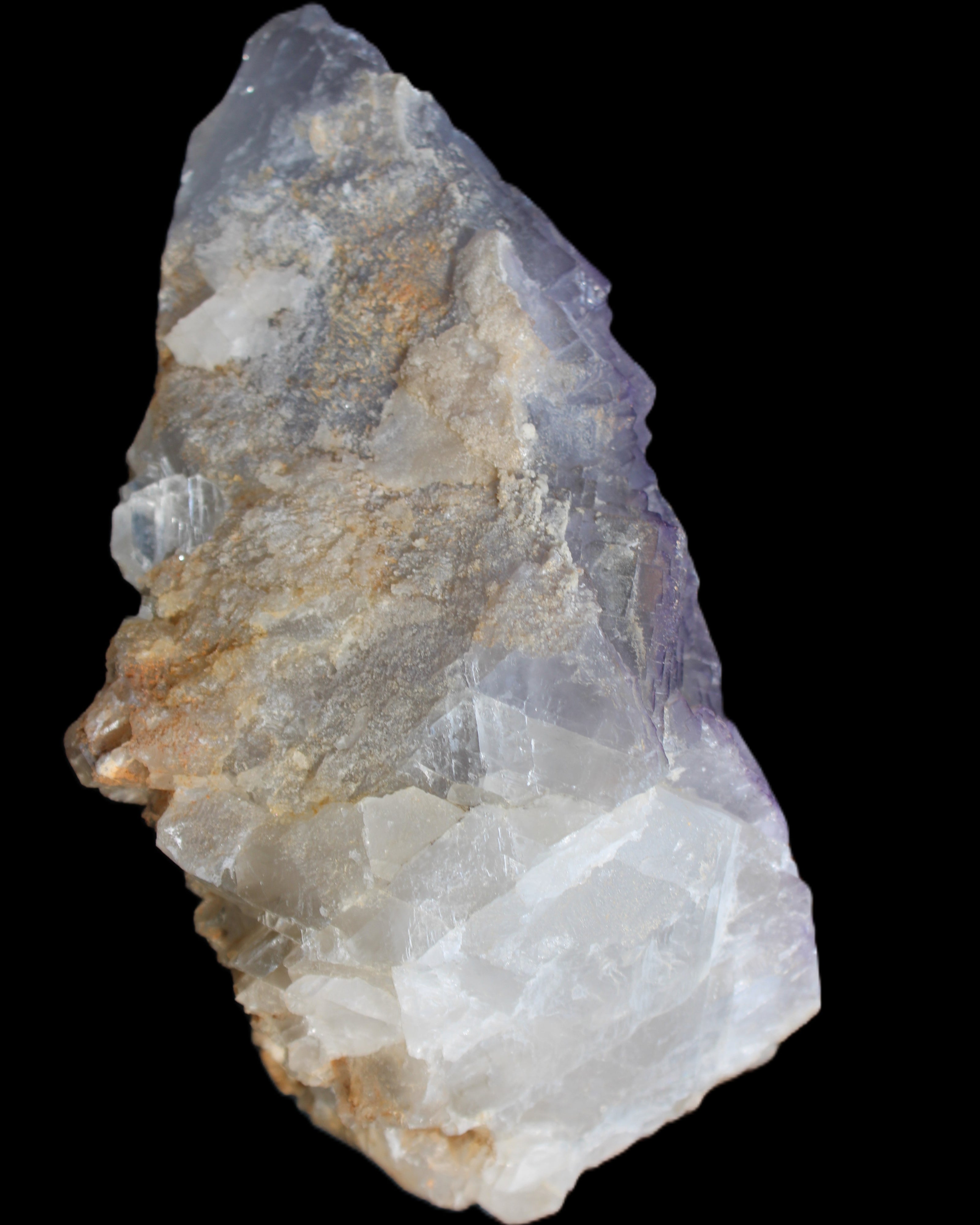 Stepped Clear, Blue and Purple Fluorite cluster 185*135*79mm 1349g in sunlight - Rocks and Things Store
