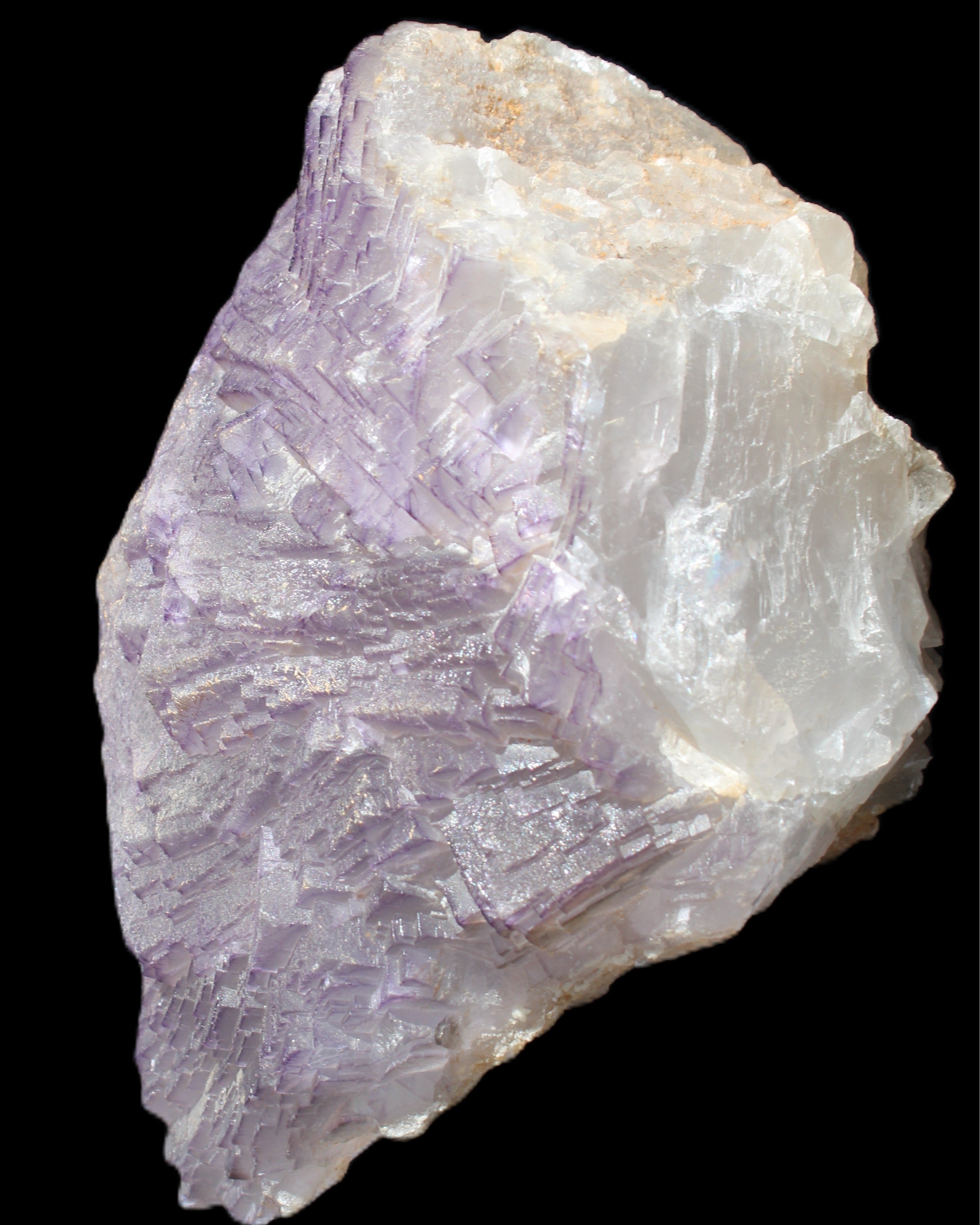 Stepped Clear, Blue and Purple Fluorite cluster 185*135*79mm 1349g in sunlight - Rocks and Things Store