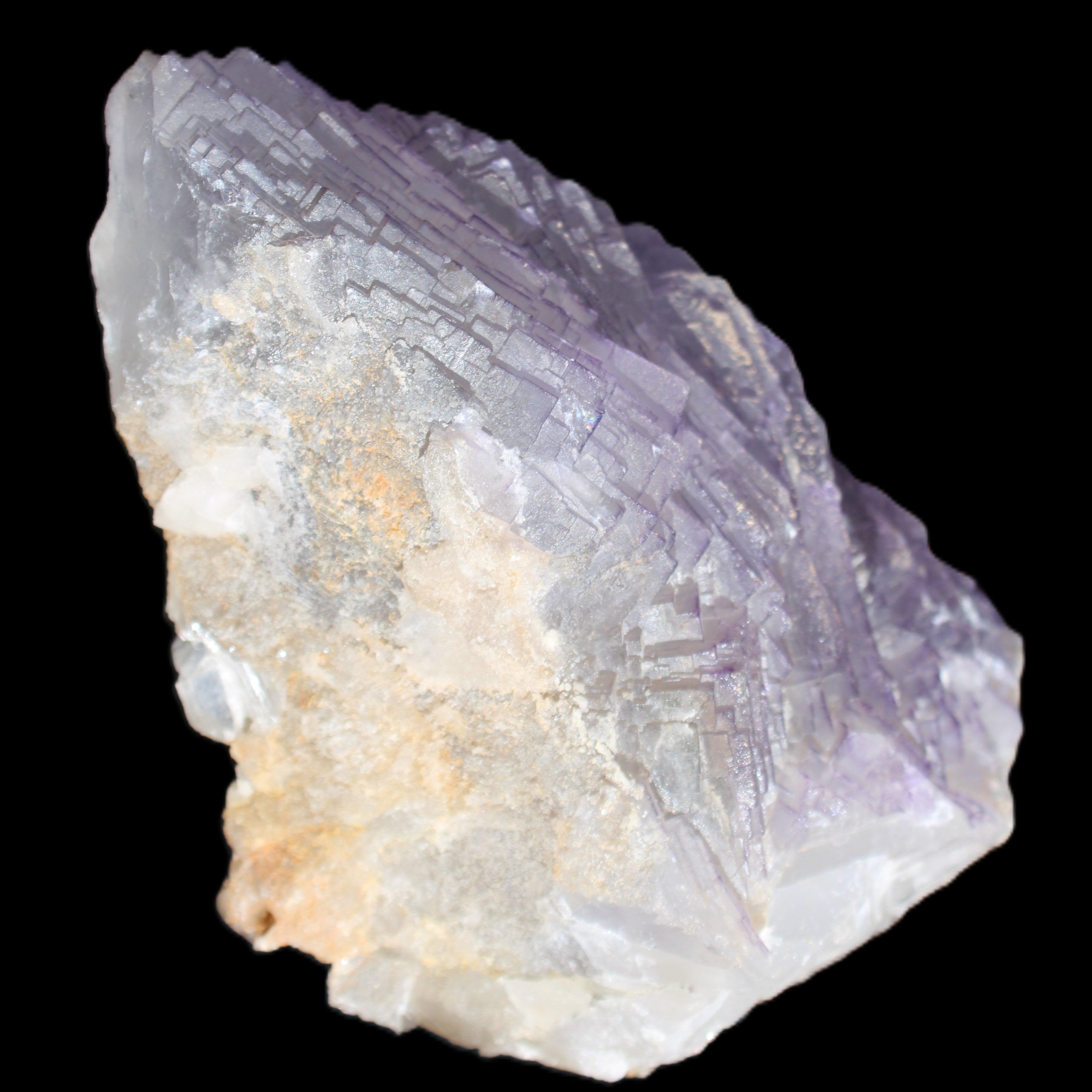 Stepped Clear, Blue and Purple Fluorite cluster 185*135*79mm 1349g in sunlight - Rocks and Things Store