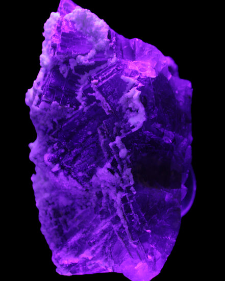 Fluorite snow steppes 137*55*65mm 1080g in UV light - Rocks and Things Store